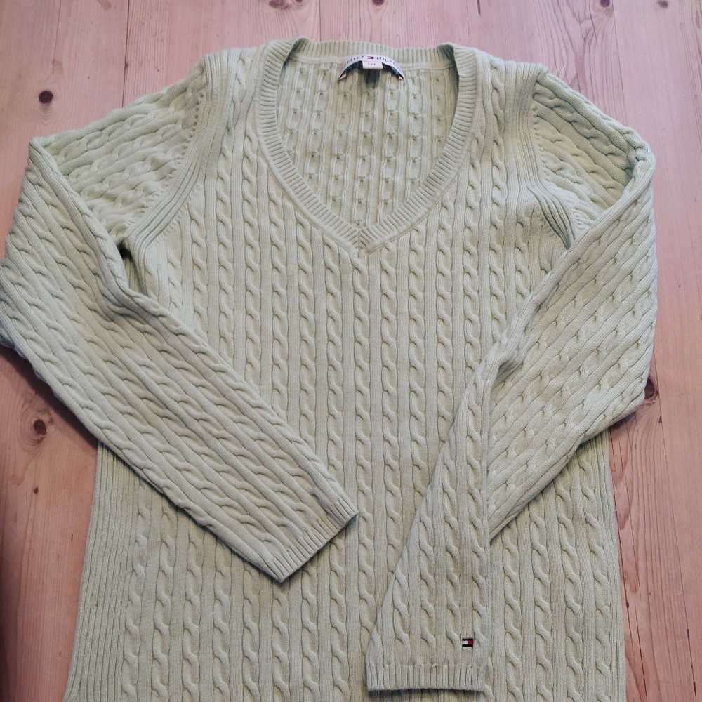 Tommy Hilfiger cotton long line sweater
